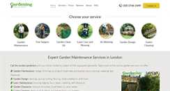 Desktop Screenshot of gardeningserviceslondon.co.uk