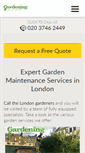 Mobile Screenshot of gardeningserviceslondon.co.uk